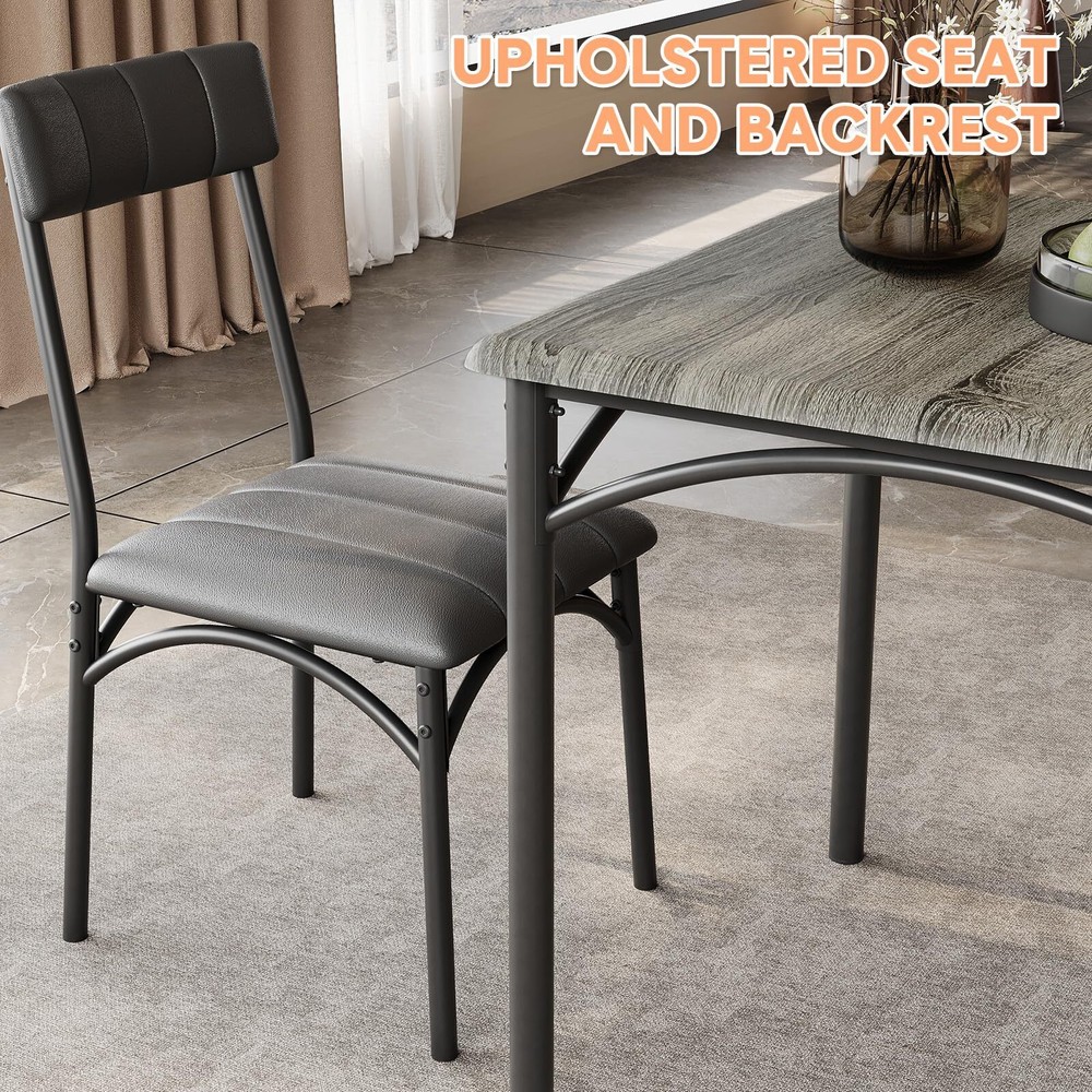 🔥Dining Table Set for 2 3-Piece Kitchen Table and Upholstered Chairs Apartment
