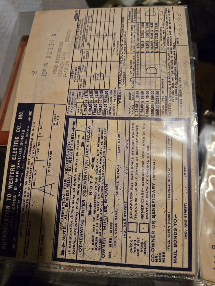 Ww2 War Bonds Rare