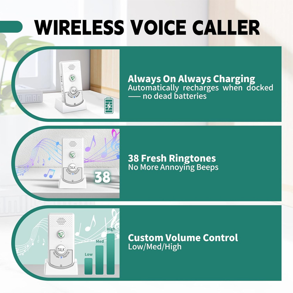 2 Way Voice Intercom, Long Range Wireless Intercomunicador Home Communication Sy