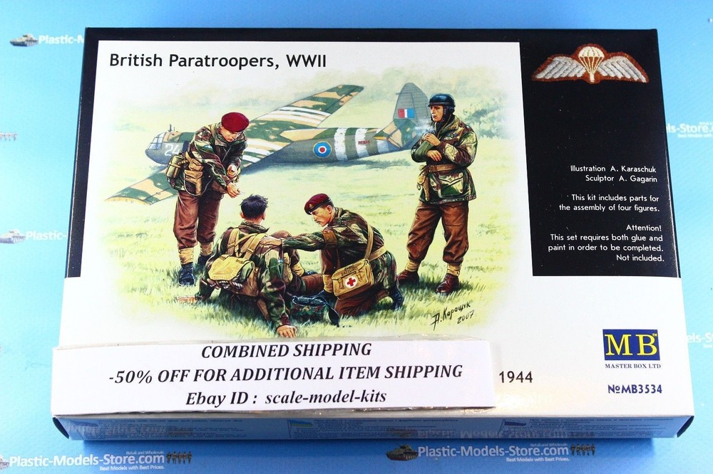 Master Box 3534 British paratroopers, 1944. Kit 2 1/35 scale