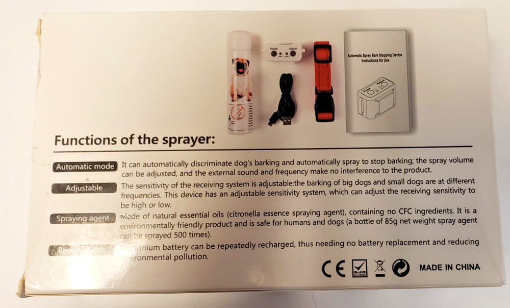 Automatic Spray Bark Stopping Device by Connete New in Box