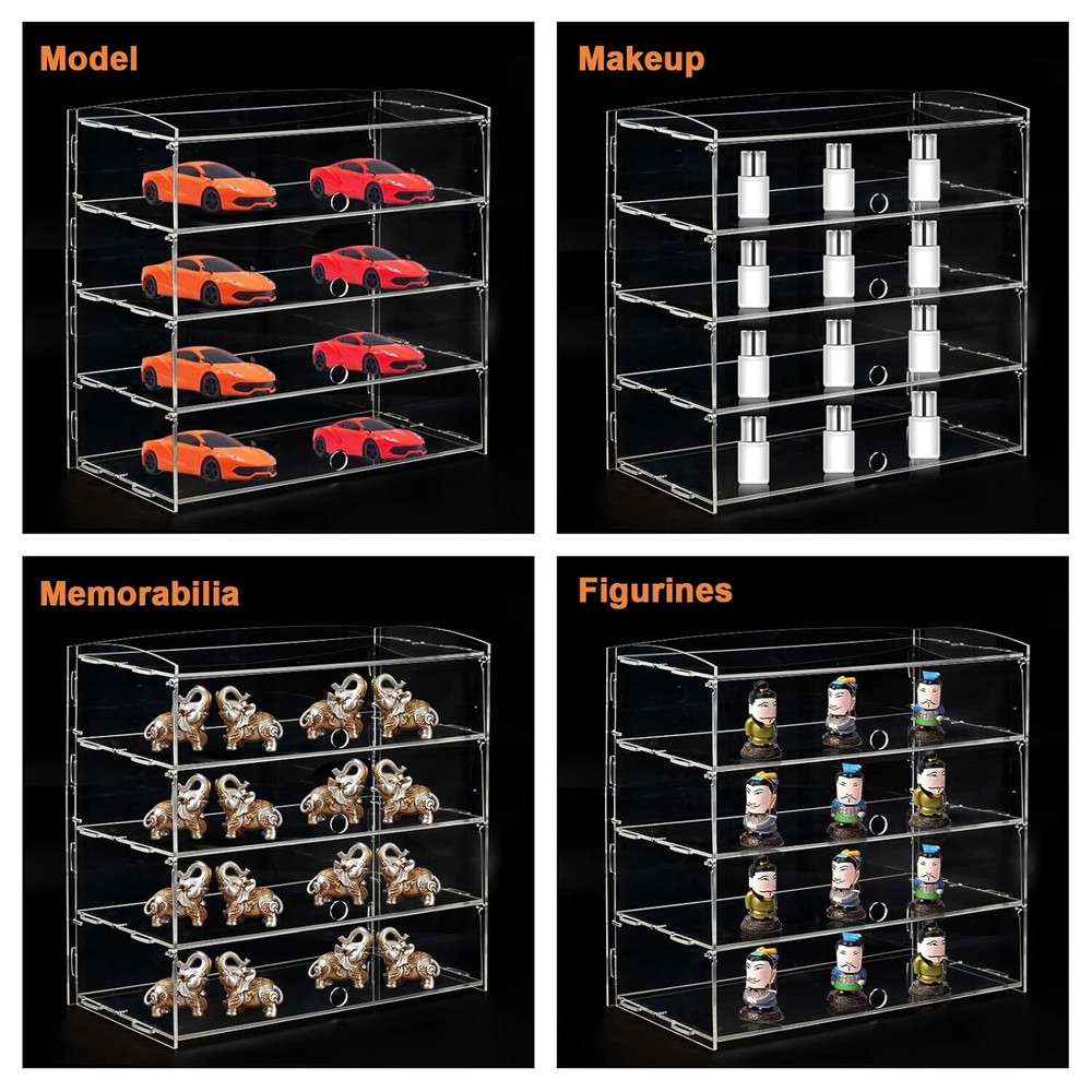 Acrylic Display Case 4Layer Bakery Pastry Display Case CountertopDessert Acrylic