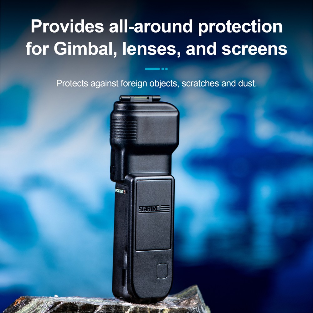 Gimbal & Screen Protector Cover Flip Version for DJI Osmo Pocket 3 black