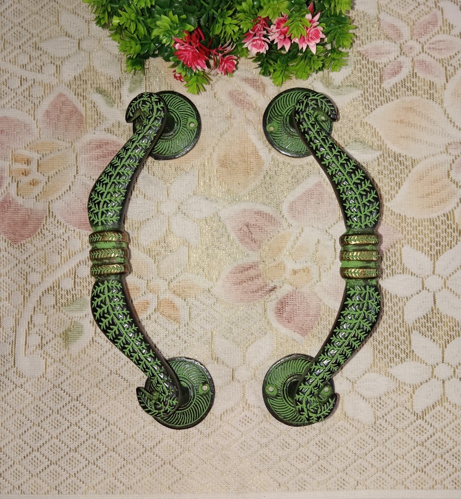 Bow & Arrow Design Door Handle Pair Brass Elegant Object Office Door Pull CA544