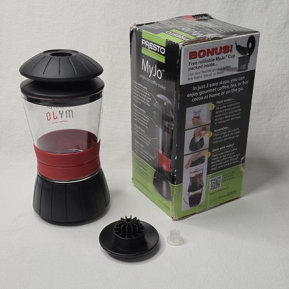 Presto MyJo Single Cup Coffee Maker (02835) New Open Box