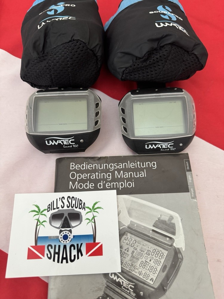 SCUBAPRO SMART TECH DIVE COMPUTERS 2 AVAILABLE NEED BATTERIES…SOLD SEPARATE