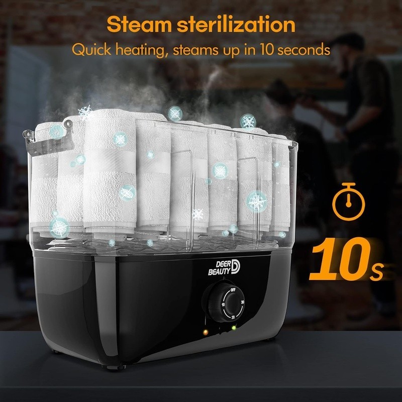 Portable Towel Steamer Facials Manicures Massages Quick Heating Spa Use