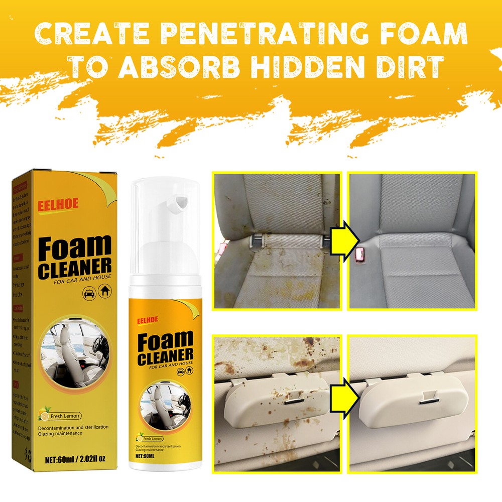 Foam Cleaner For Leather Seat Supplies Multi-Functional Decontamination