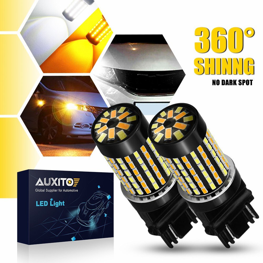 3157 Switchback LED Turn Signal Lights Anti Hyper Flash White Amber Dual Color