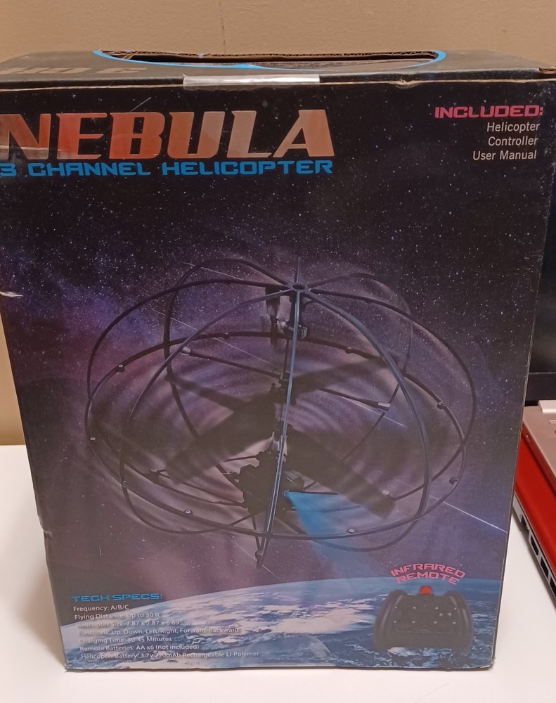 3 Channel Crash Proof Infared Remote Helicopter Beginner Level Nebula