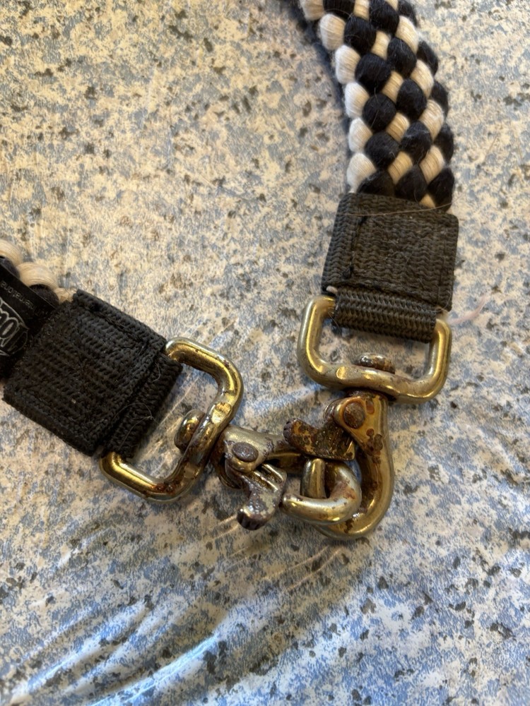 Barrel Reins - Black And White Checkers