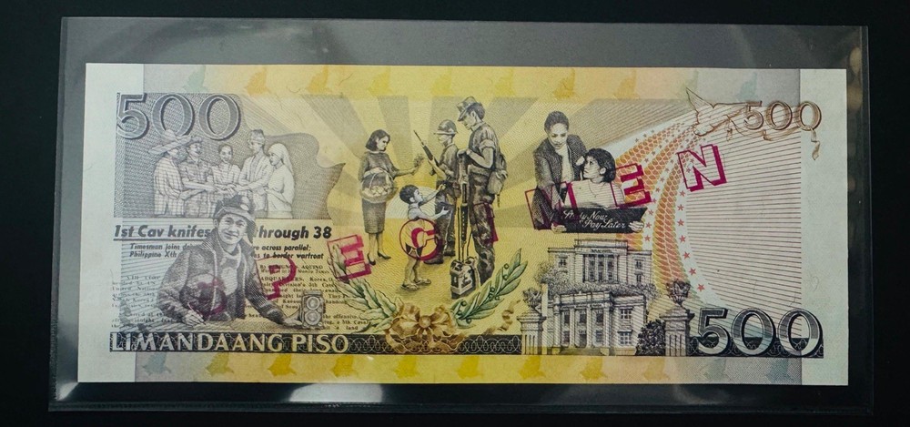 Philipines 500 PESOS 1999 Specimen