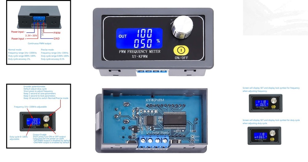 1-Channel PWM Generator with Rotary Switch - Perfect for Testing & Development