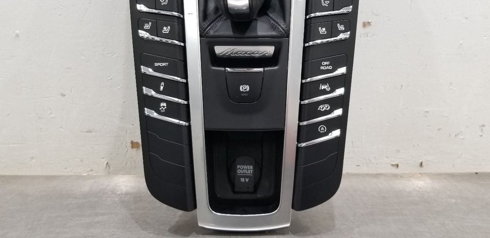 16 PORSCHE MACAN TURBO 95B FRONT FLOOR CENTER CONSOLE CONTROL PANEL