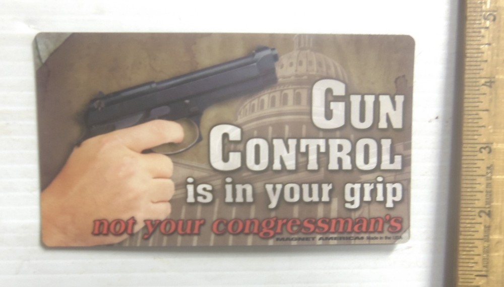 Gun Control is in Your Grip Magnet