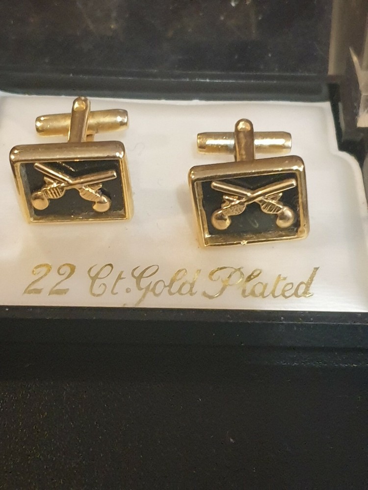 22ct Gold Plated Cufflinks,Nice Condition