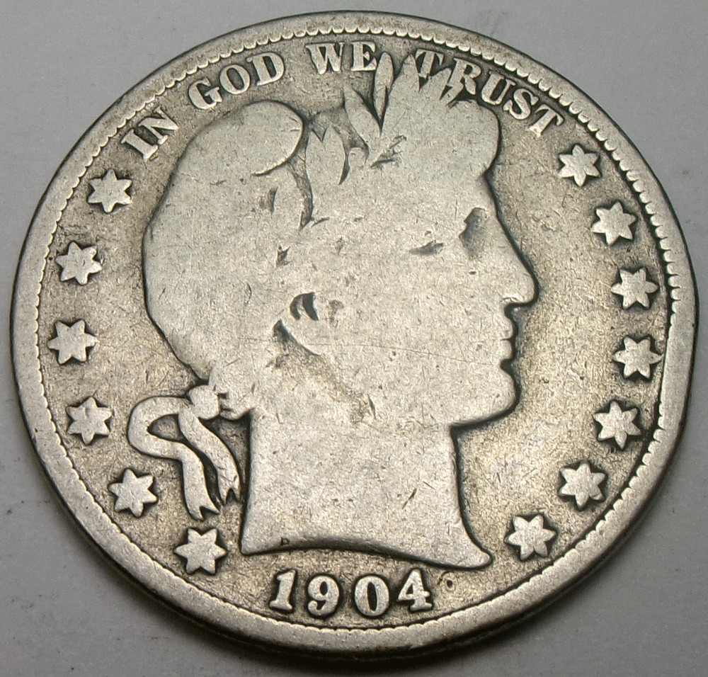 1904-S Barber 50¢ Half Dollar