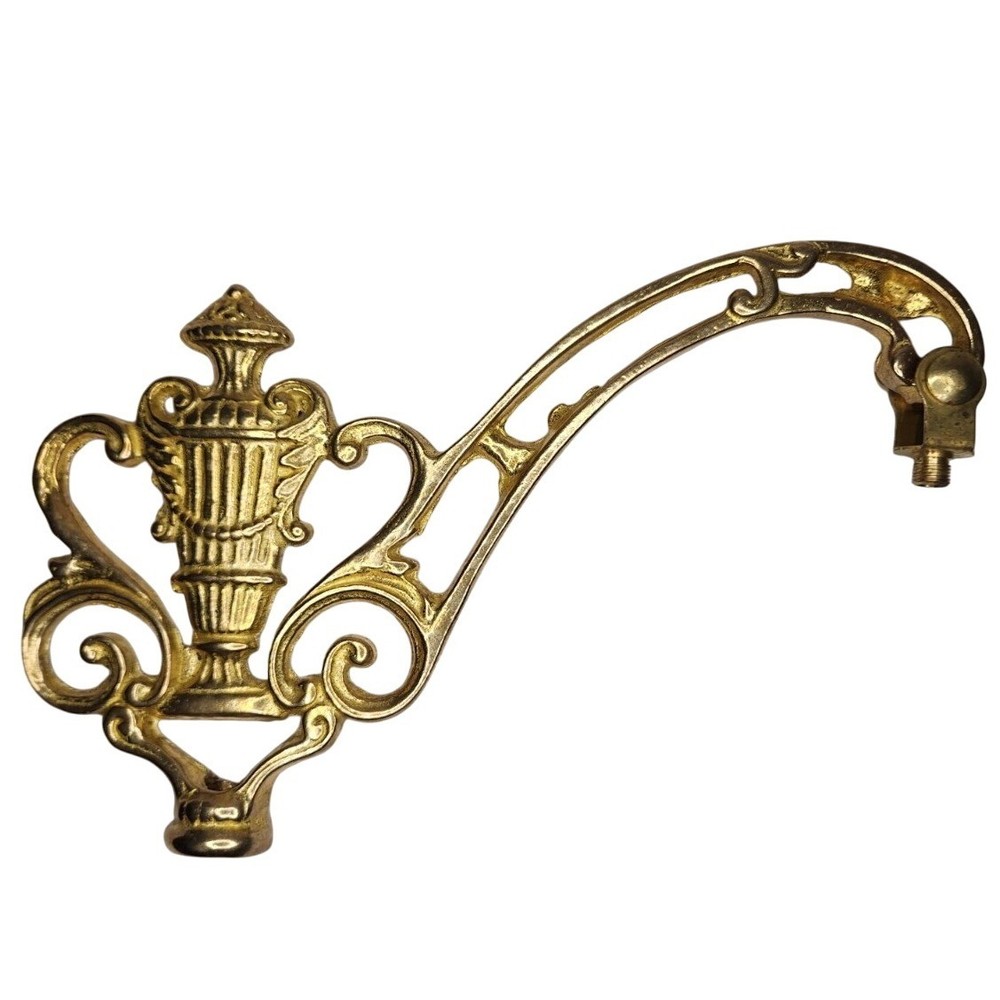 Solid Brass Victorian Urn Bridge Arm - Floor Lamp Replacement Part