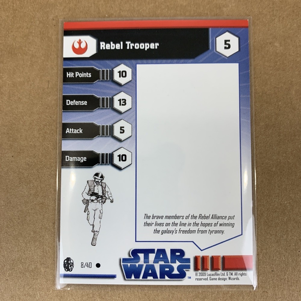 WOTC Star Wars Miniatures - Rebels: Commandos, Scout, Juno Eclipse, Trooper