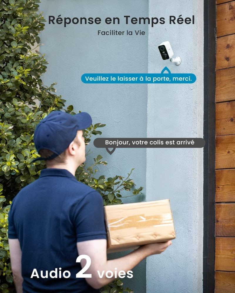 ieGeek 5-Pack Security Camera System with Siren & Spotlight Wireless Outdoor, 2K