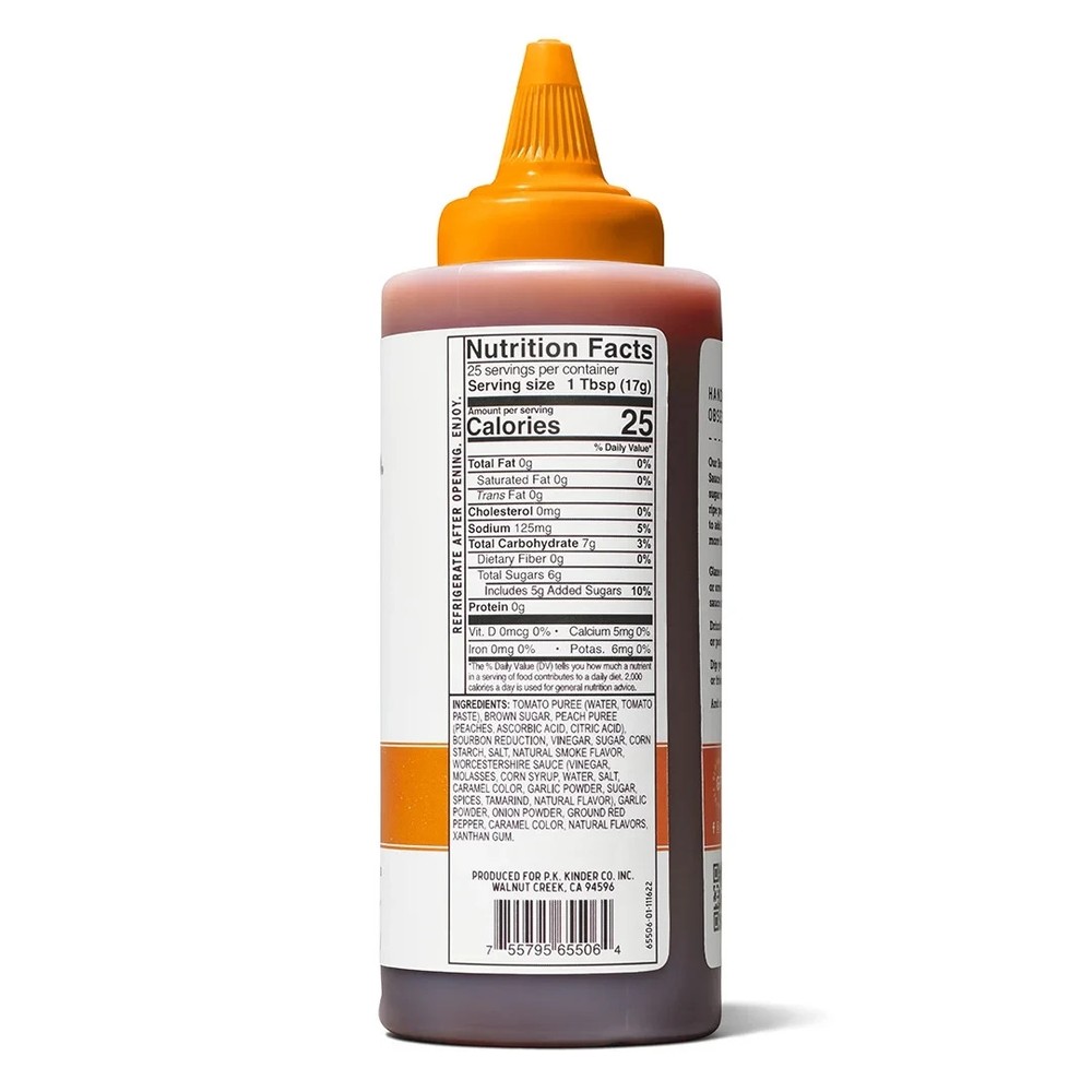 Kinder's Bourbon Peach Wing Sauce 15.5oz