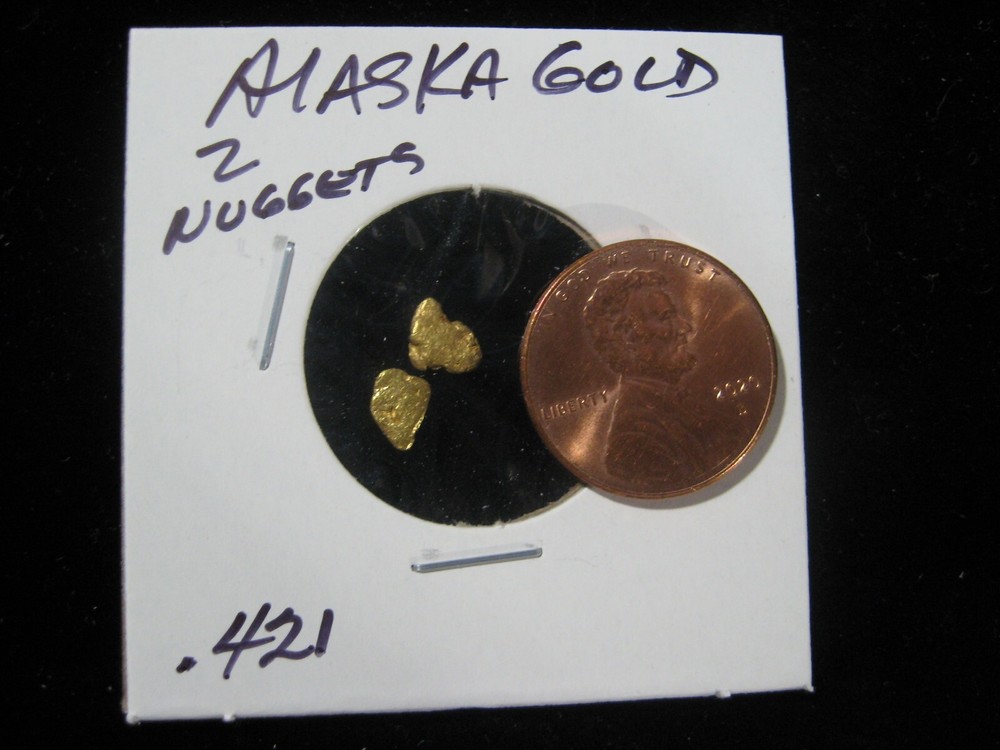 ALASKA GOLD 2 NUGGETS .421 GRAM