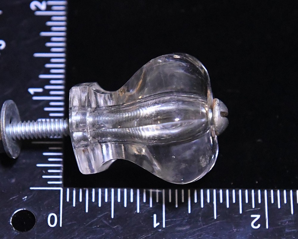 4 GLASS DRAWER PULLS KNOBS