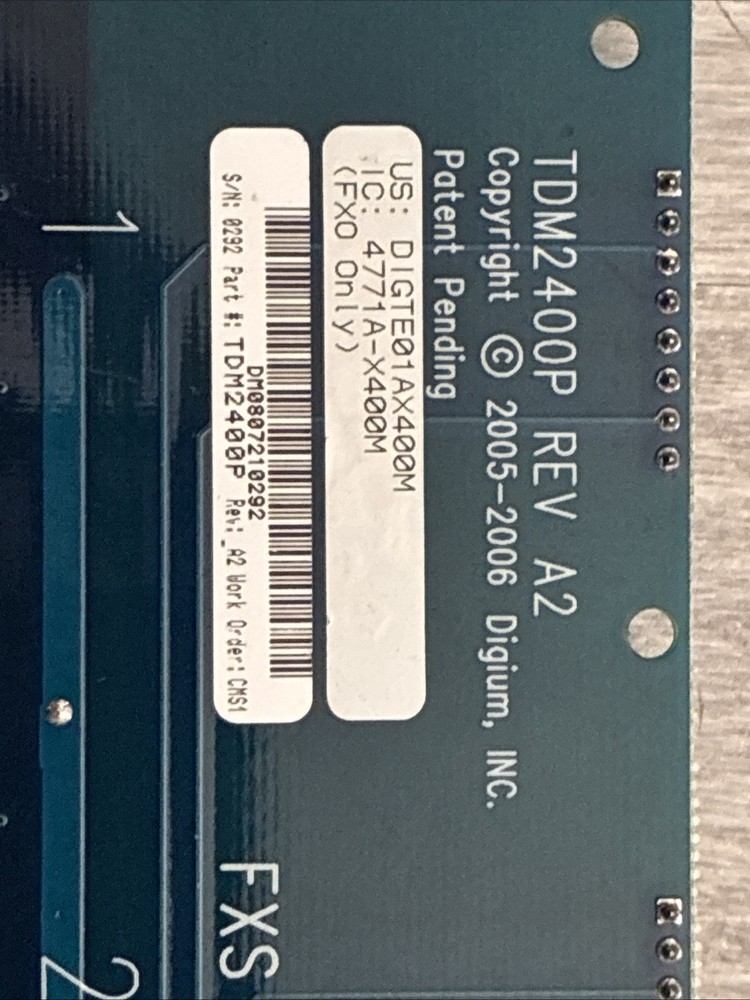 Digium TDM2400P FXS FXO Analog Modules