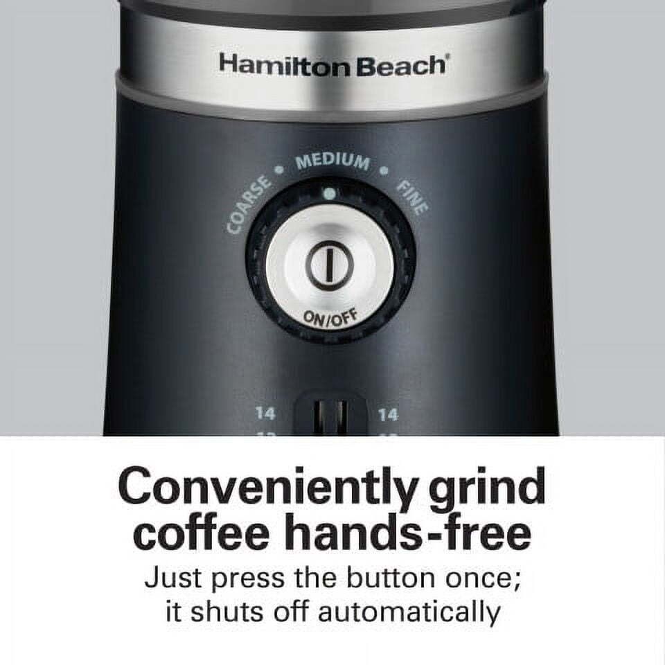 Custom Grind Coffee Grinder Removable Grinding Bowl Adjustable 14 Cups Black