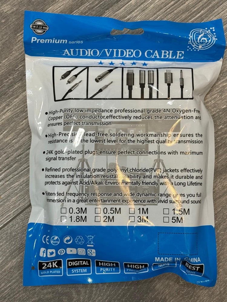 OFC PREMIUM Audio/Video Cable