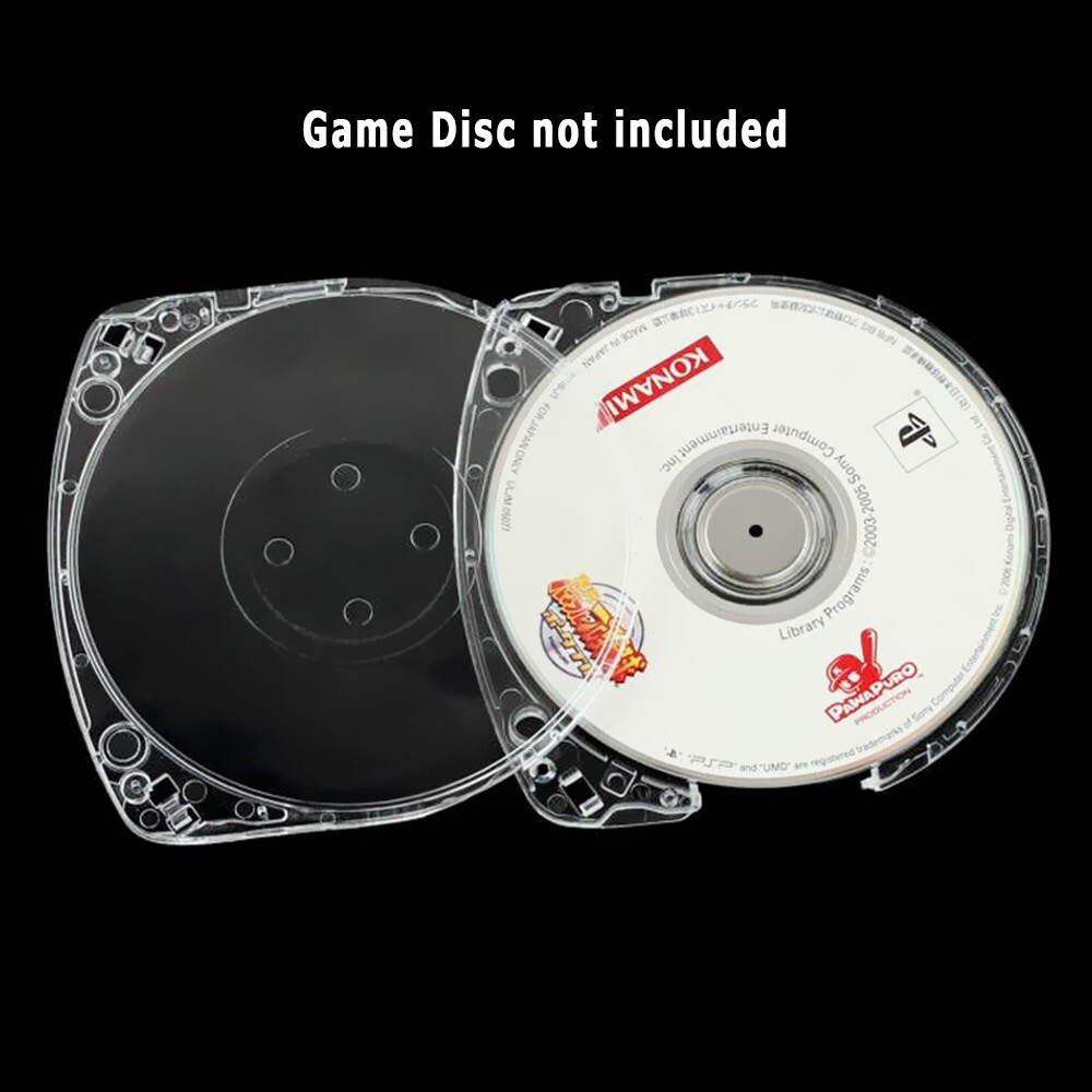 Precise-Fitting Shock Absorbing Lightweight Transparent PC Disc Case for PSP UMD
