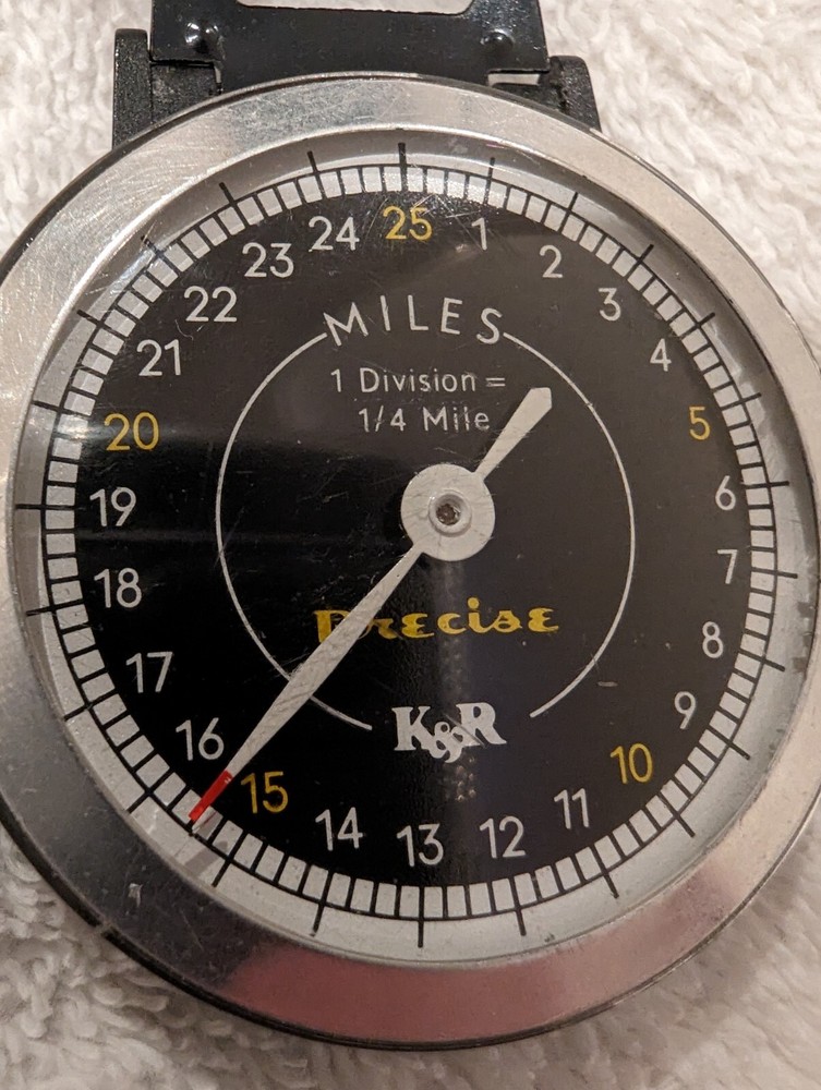 Vintage K&R Precise Pedometer with Clip 