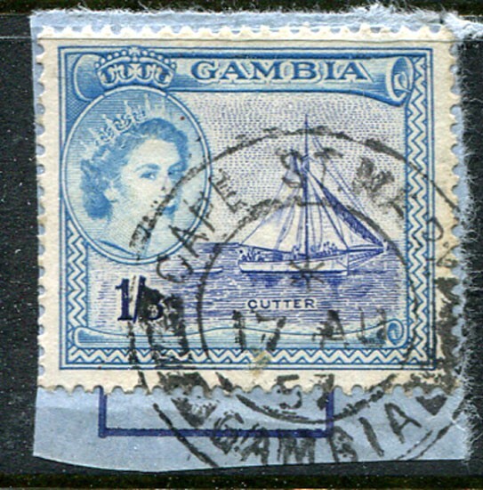 GAMBIA: (19382) CAPE ST. MARY postmark/QE2 cancel