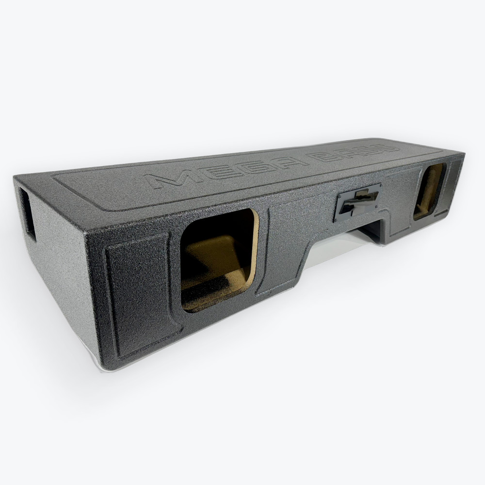Sub Woofer Box Chevy Silverado 99-06 Ext Cab 2x8 SQ Woofers Front Fire Ported