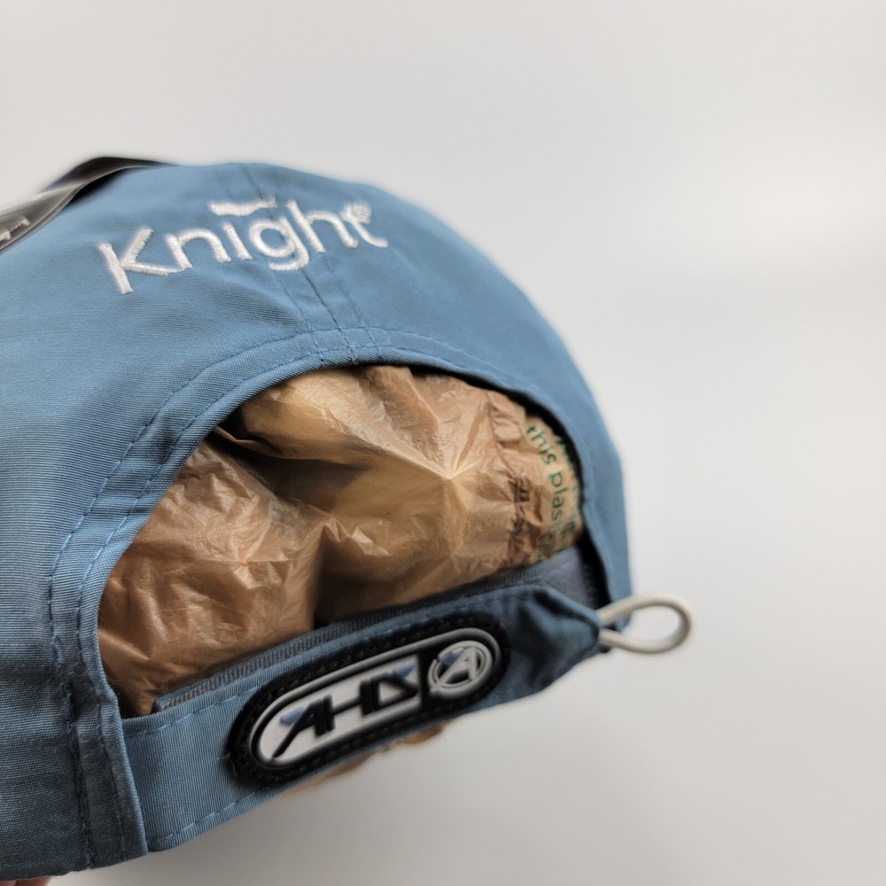 AHD Cool Max Golf Hat Witch Flying 18th Hole Flag Adjustable Blue NWT