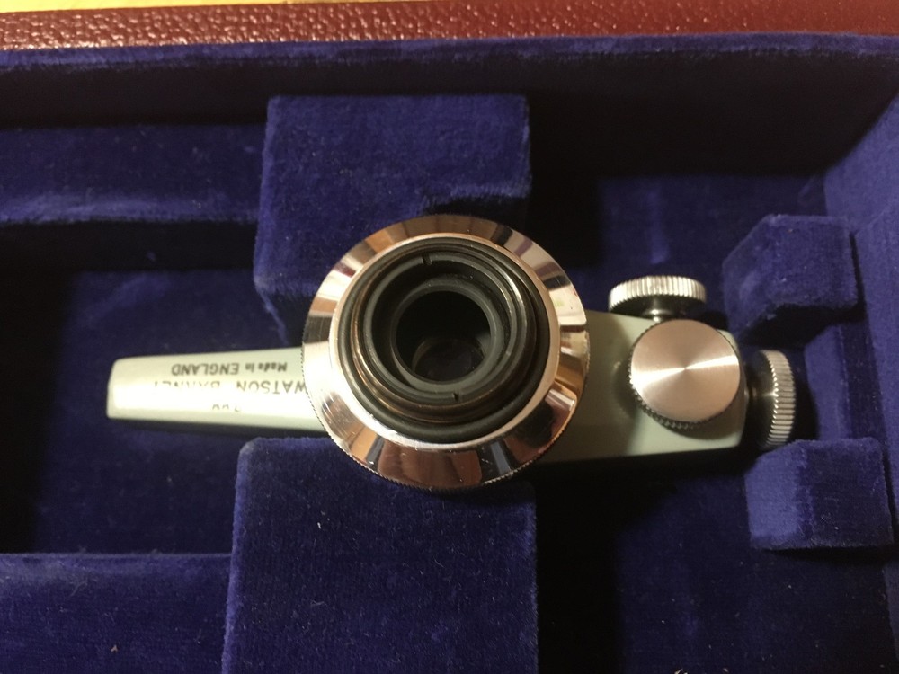 Watson Barnet 8mm Interferometer Microscope Objective plus holder