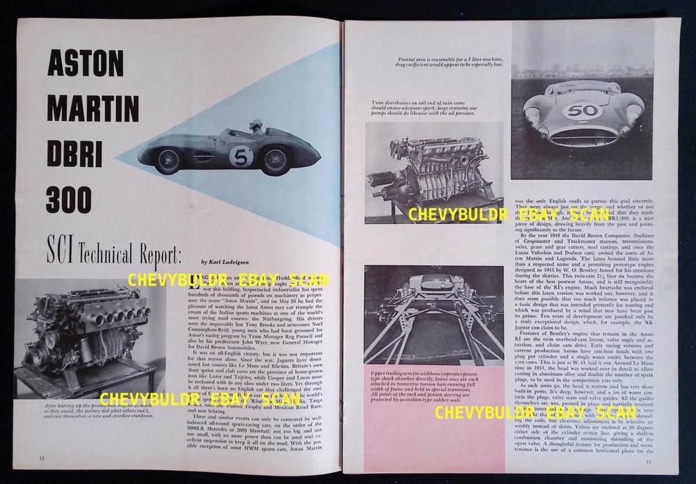 1957 Aston Martin DBRI 300 Vintage Tech Info Article