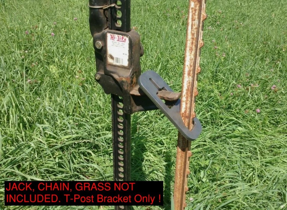 T POST PULLER - HEAVY DUTY 3/8" - PLATE ONLY - USE WITH CHAIN / JACK / TRACTOR
