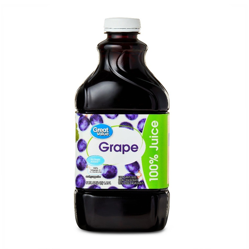 100% Pure Concord Grape Juice Not from Concentrate 64 fl oz 2 Pack