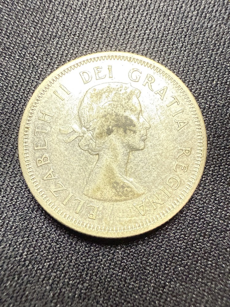 1959 Canada 25 Cents Coin Silver