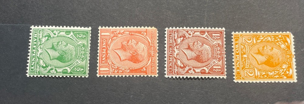 SG 418a-421b Watermark Block Cypher Sideways Set. Mint - nibbled top left perf