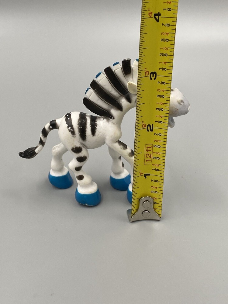 Thimble Toys Replacement Zebra Plastic 3" Striped Animal Figure