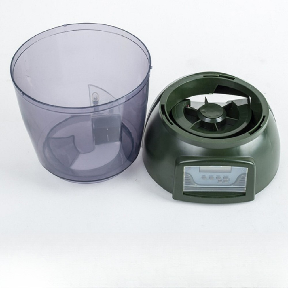 LCD Display Timer Quantitative Feeder Fish Pond Automatic Feeding Machine