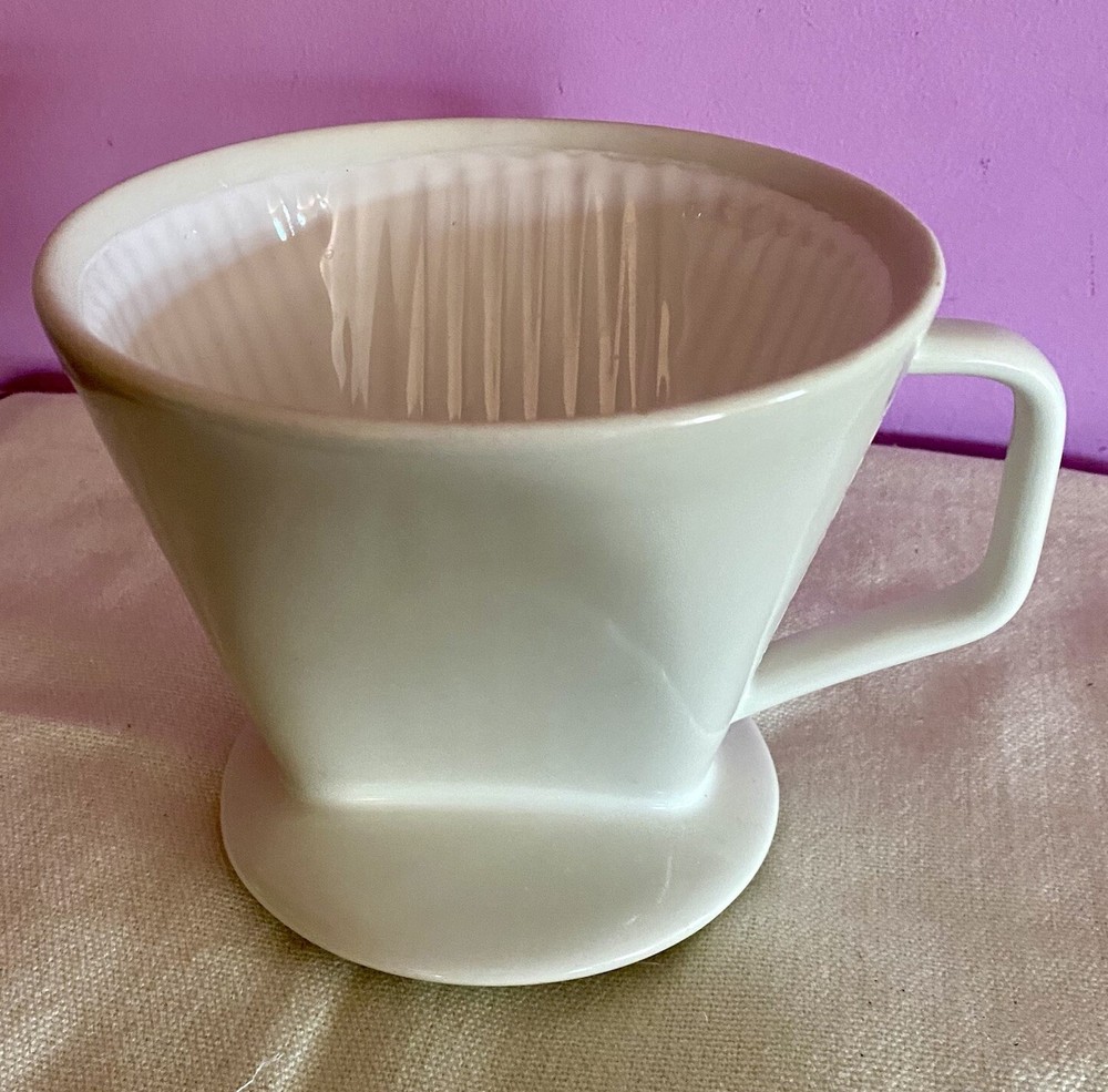 #4 Starbucks Coffee Filter Pour Over Brewer Drip Single Cup Coffeemaker Ceramic