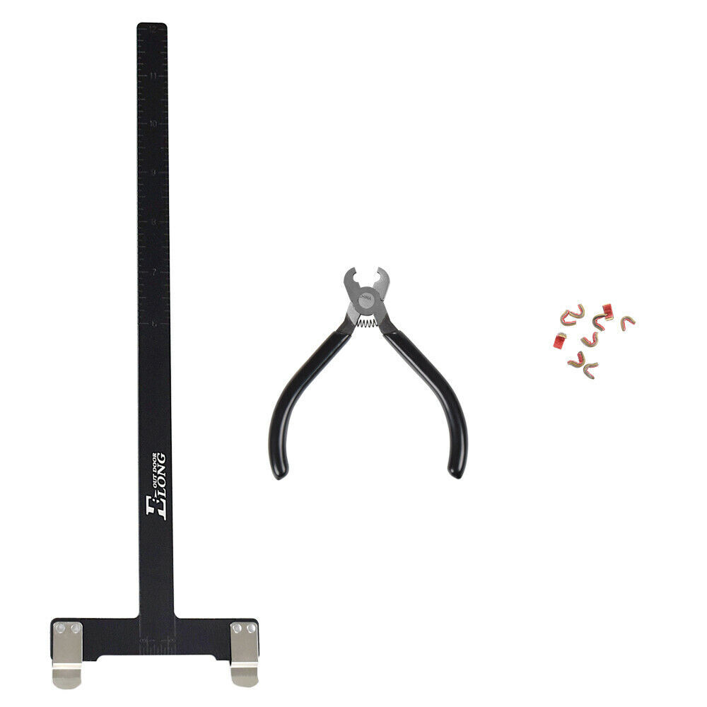 Archery Nocking Buckle Pliers String Nock Points Adjusable T Bow Square Ruler US