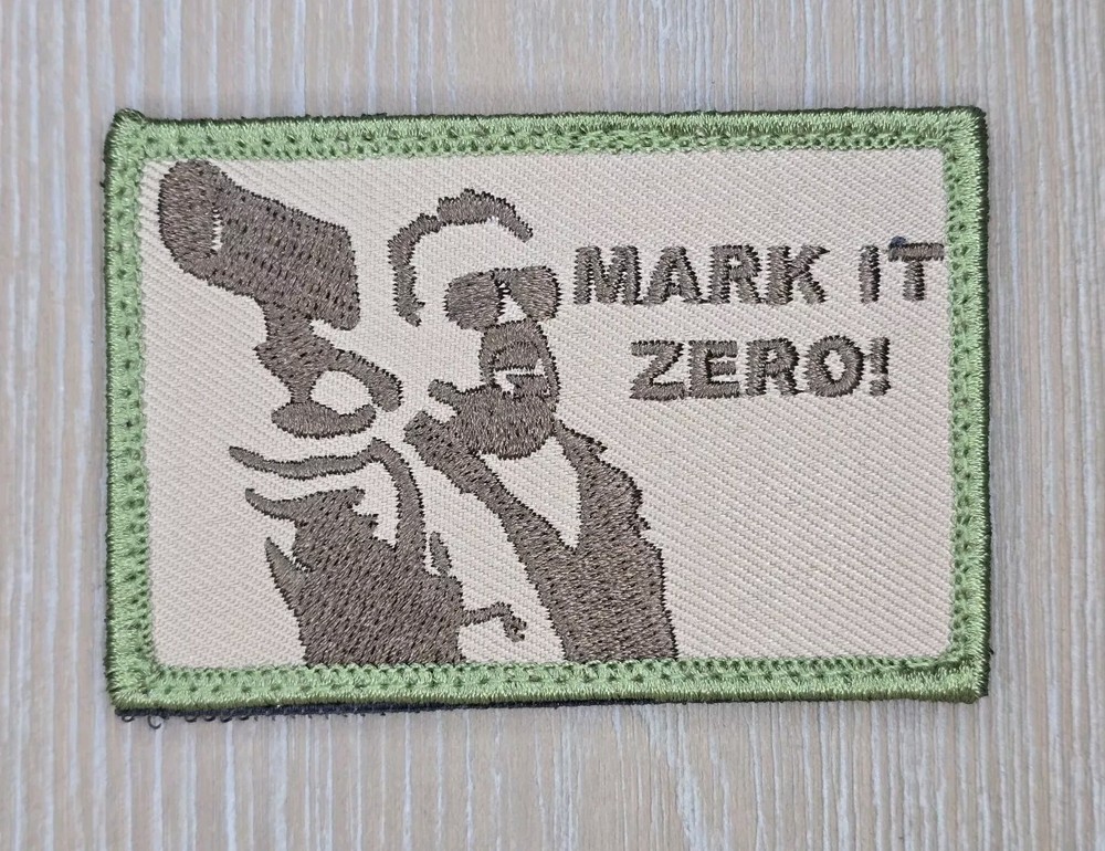 MARK IT ZERO! BIG LEBOWSKI MOVIE FUNNY TACTICAL MULTICAM HOOK MORALE PATCH