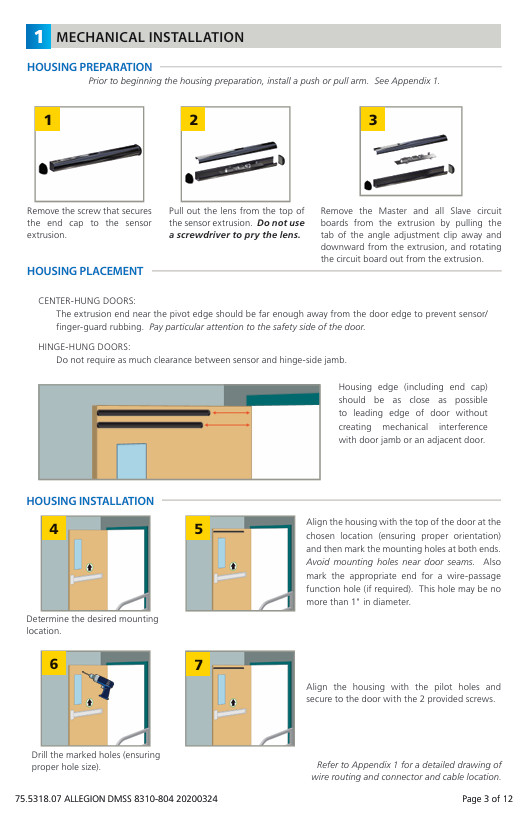 LCN 8310-804 Door Mounted Safety Sensor