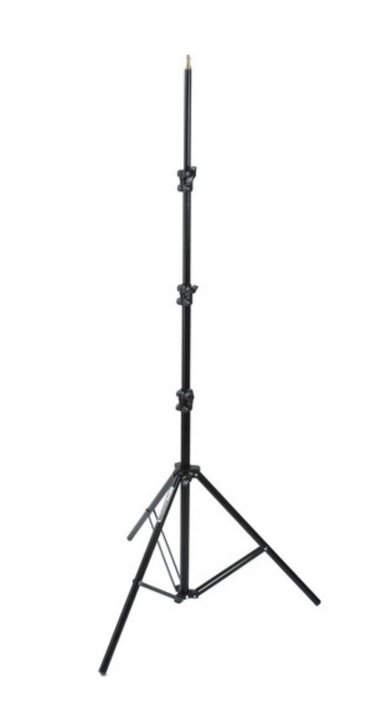 Manfrotto 367B 9ft Basic Light Stand, 4 Section In Black