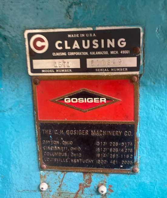 Clausing 1671 Drill Press
