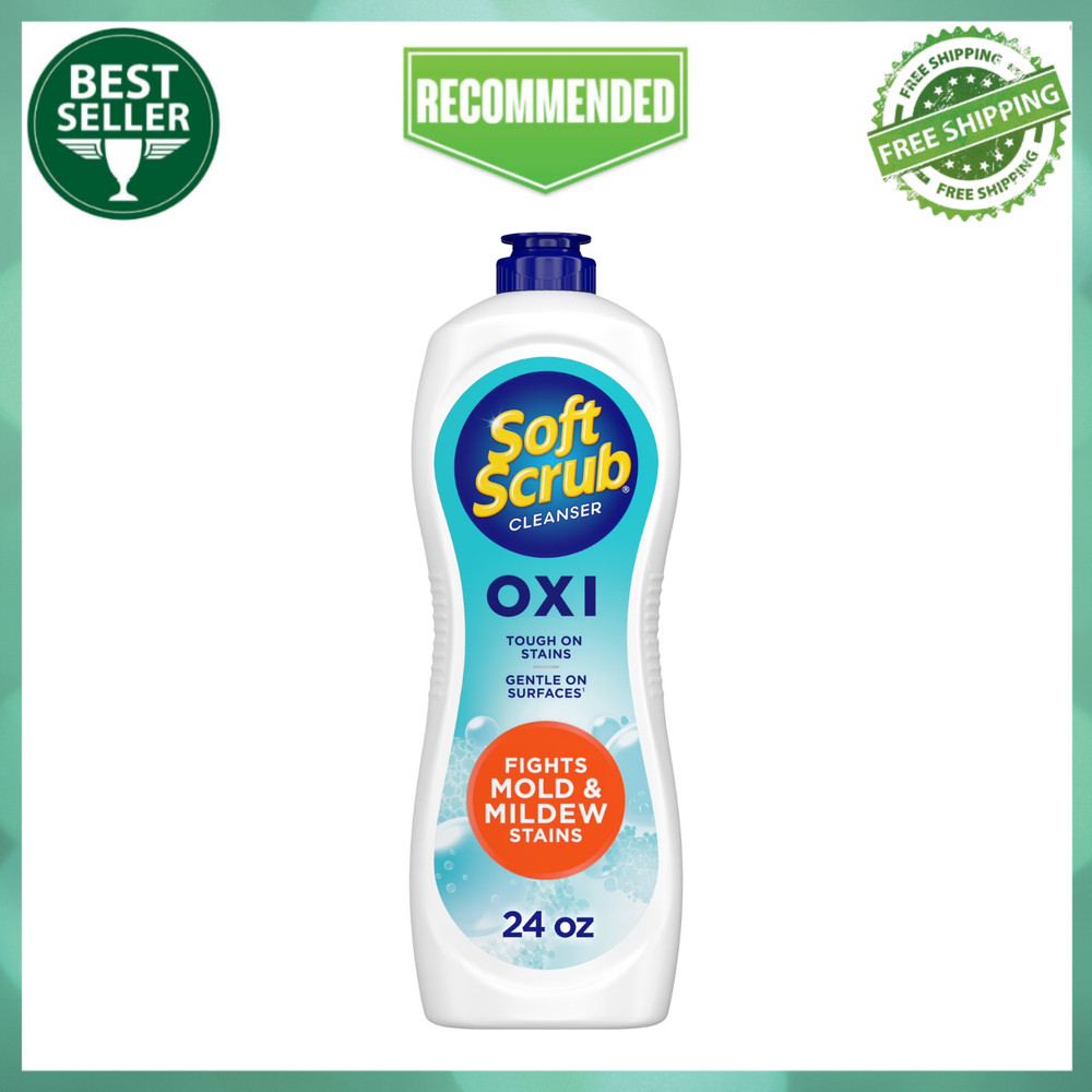 Soft Scrub Multi-Purpose Cleanser with OXI, Surface Cleaner, Deep Clean, 24 Oz